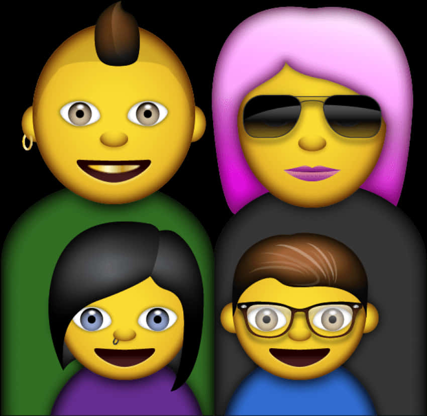 Diverse_ Emoji_ Faces_ Collection PNG
