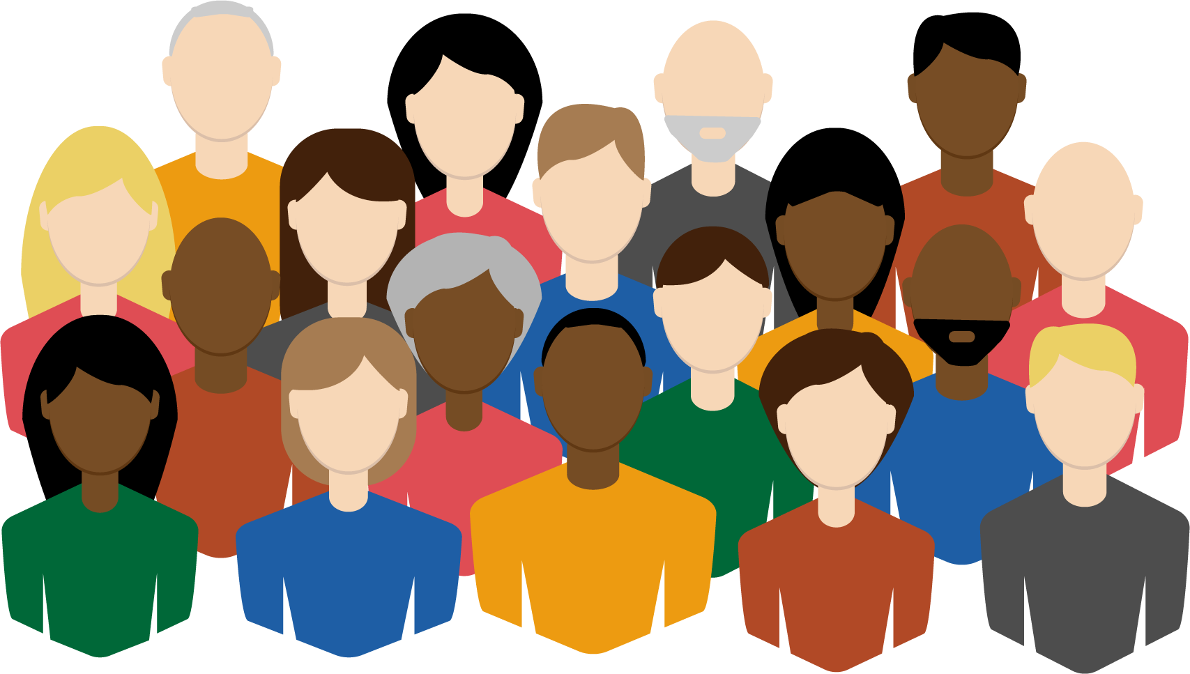 Diverse_ Group_of_ People_ Illustration PNG