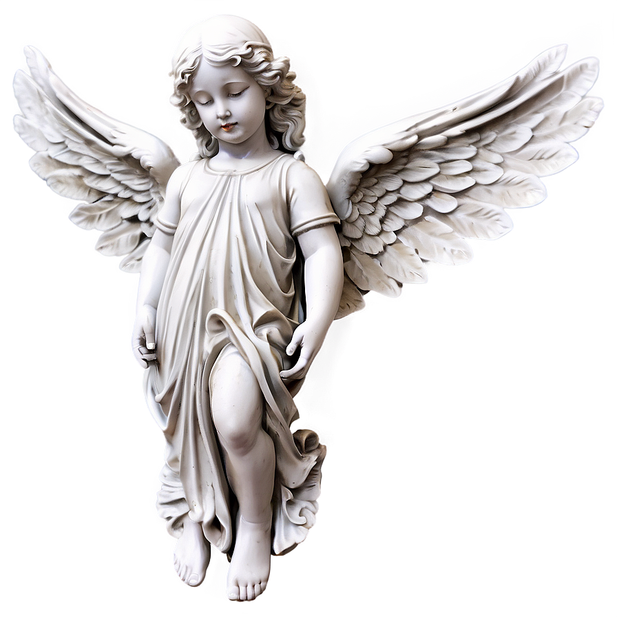 Divine Angel Sculpture Png 06202024 PNG