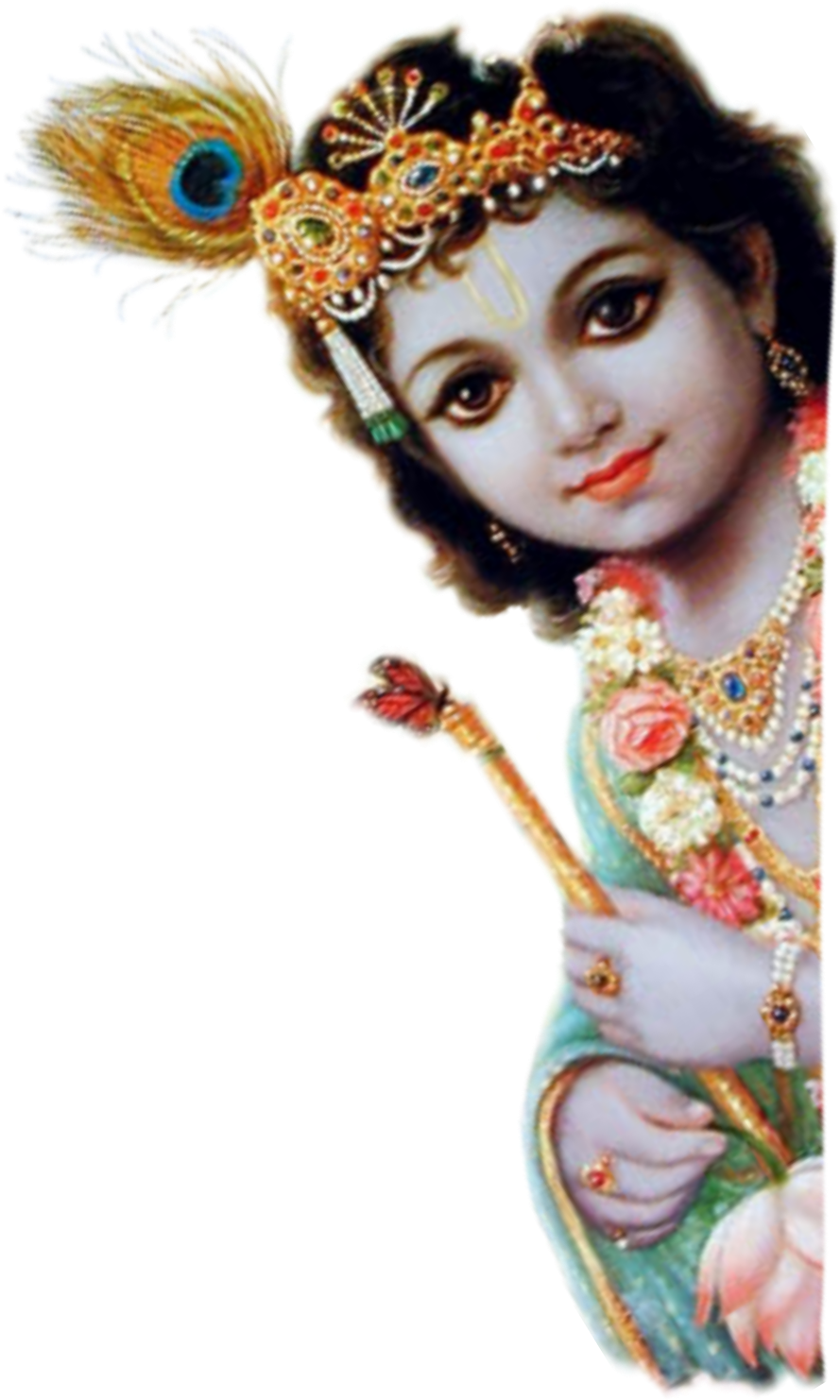 Download Divine Child Krishna Flute Adornment | Wallpapers.com