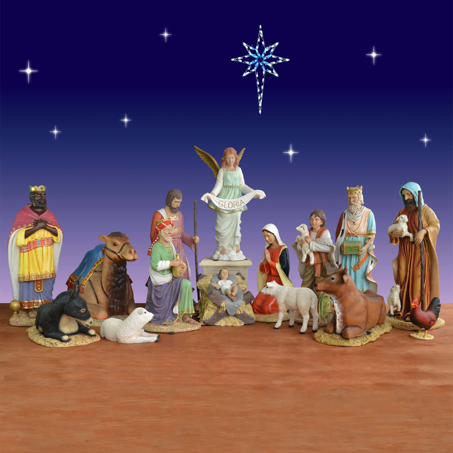 Divine Holy Night - A Beautiful Representation Of Nativity Scene