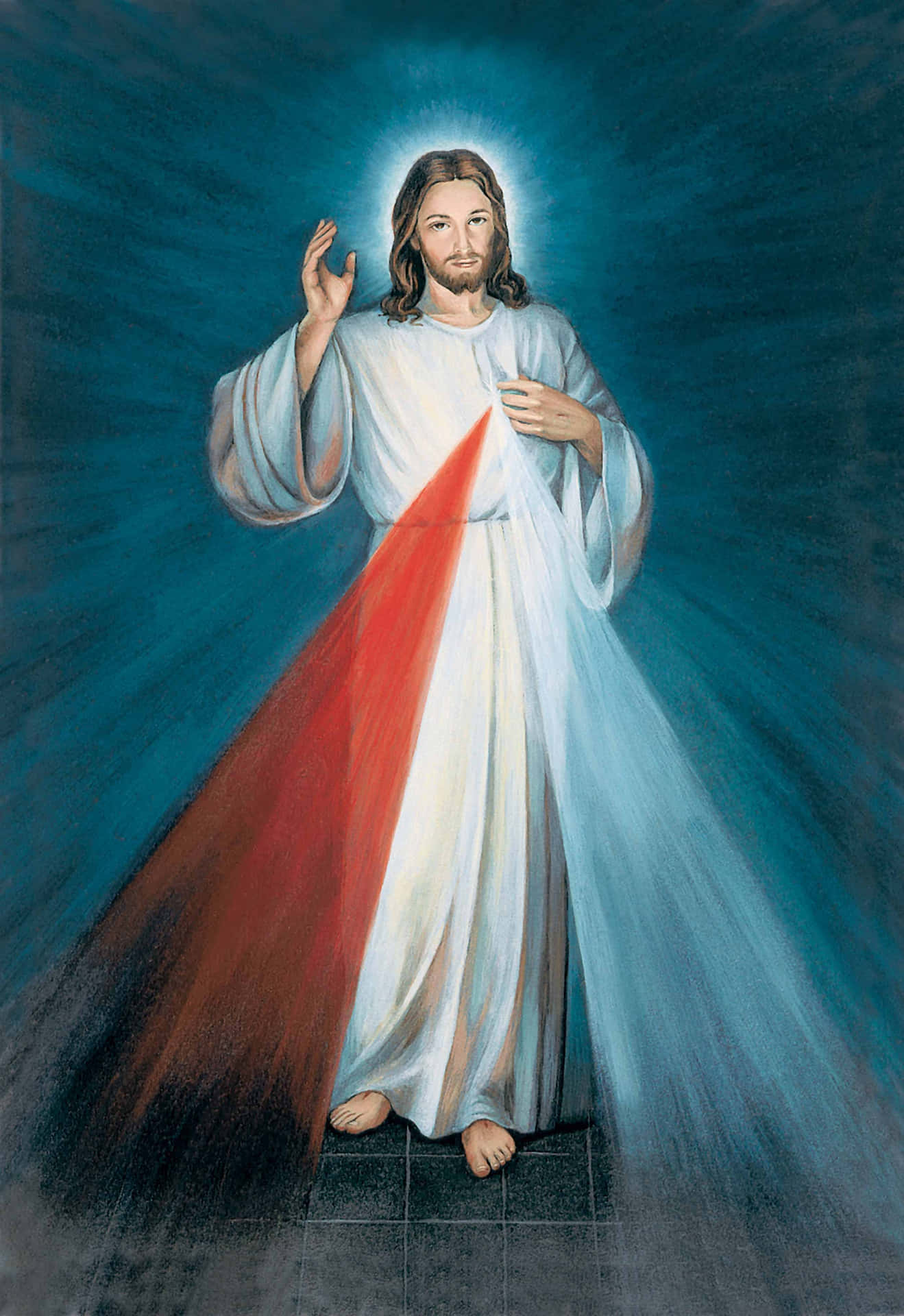 Divine Radiance - Iconic Depiction Of Jesus Christ