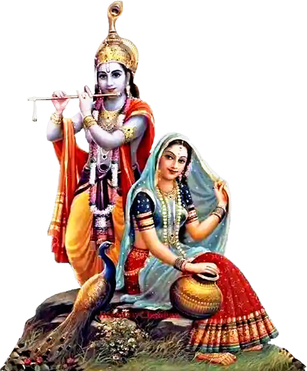 Divine_ Couple_ Radha_ Krishna PNG