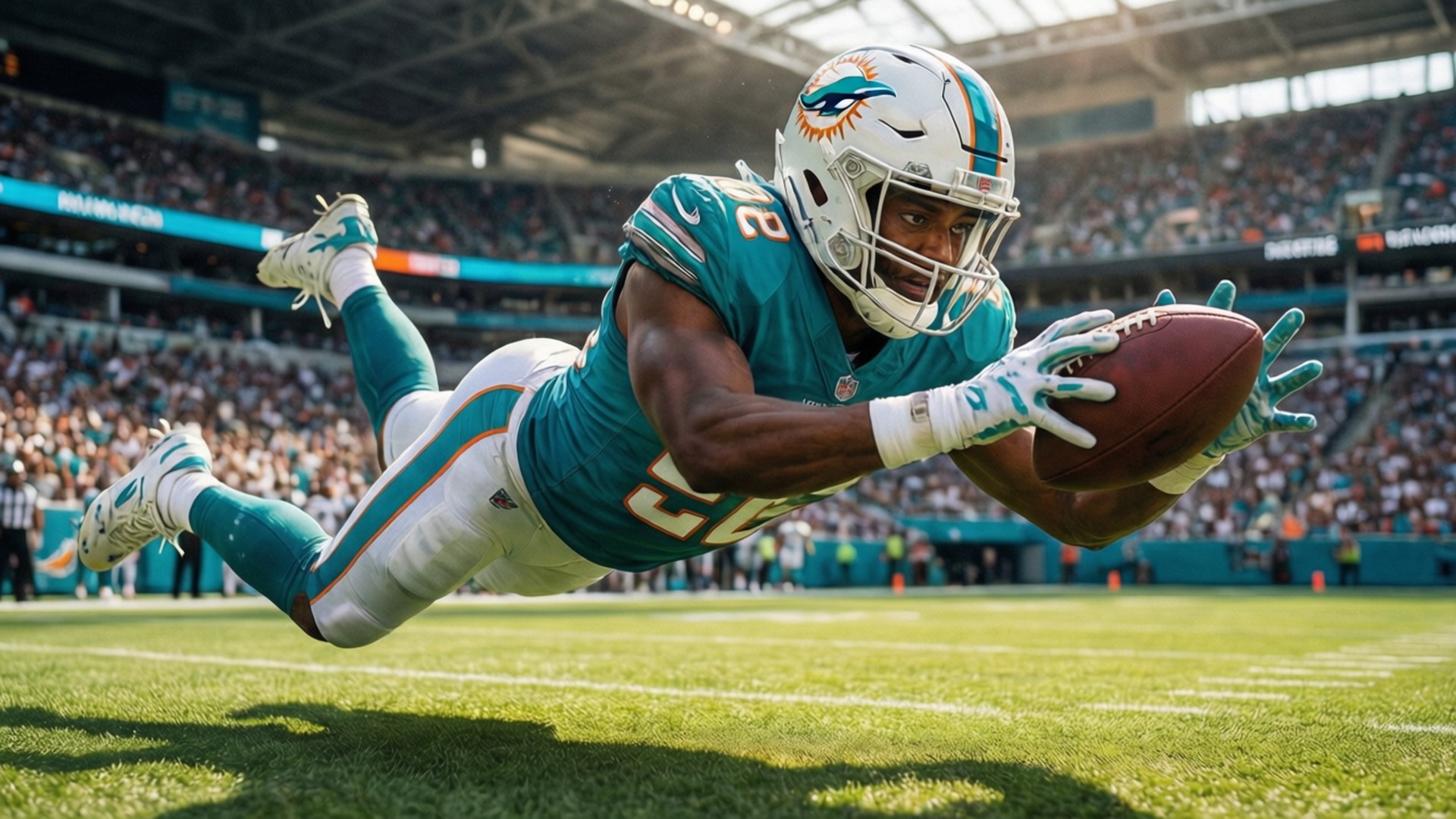 Diving Catch Wallpaper