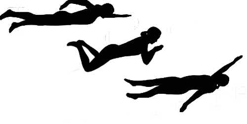 Diving Silhouettes Sequence PNG