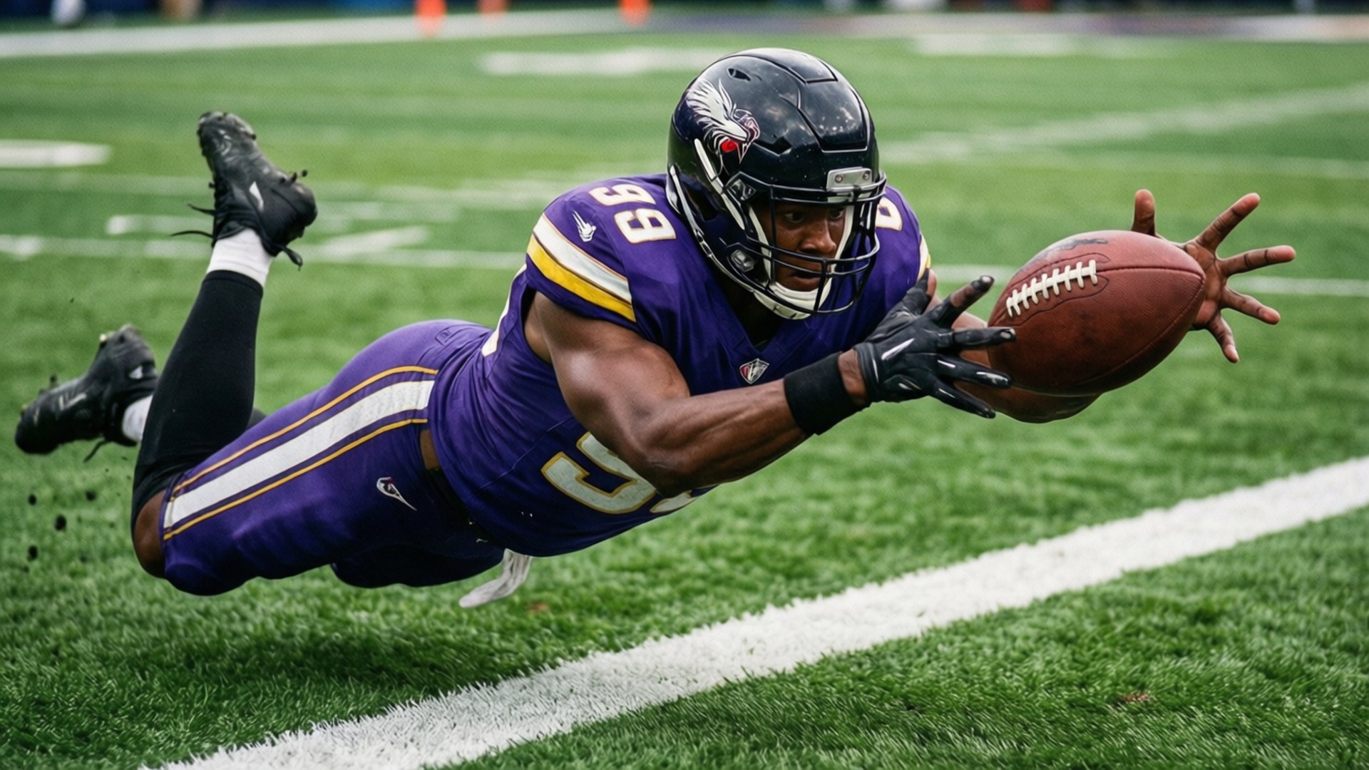 Duikende Touchdown Vangst Achtergronden
