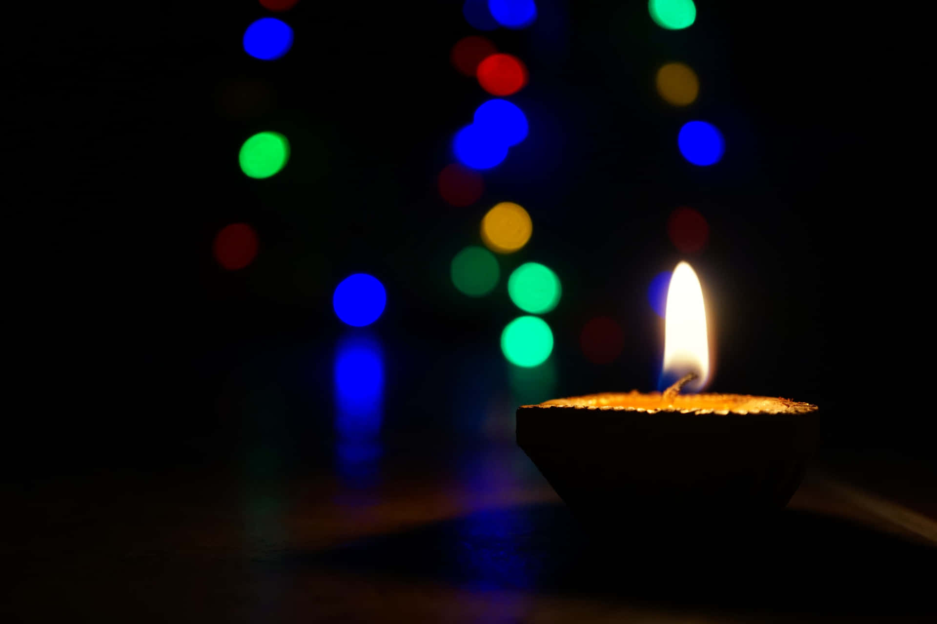 Veladiya Contra Fondo Bokeh De Diwali
