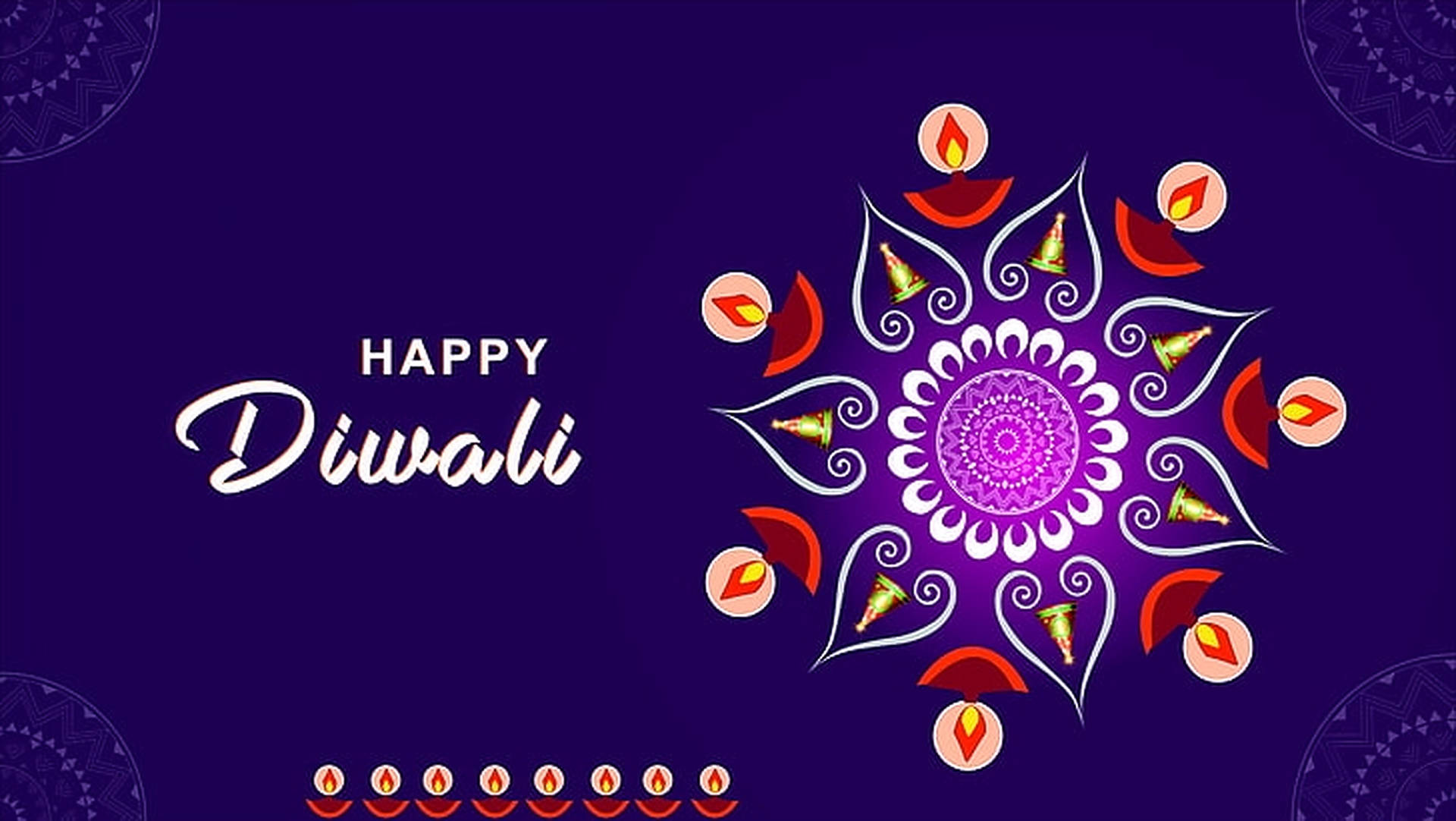 Diwali Digital Illustration Background
