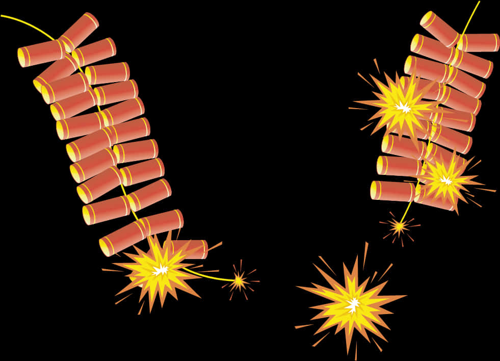 Diwali Firecrackers Illustration PNG