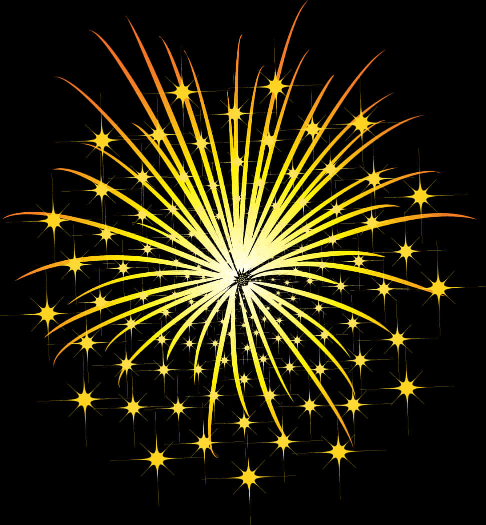 Diwali Firework Explosion Illustration PNG