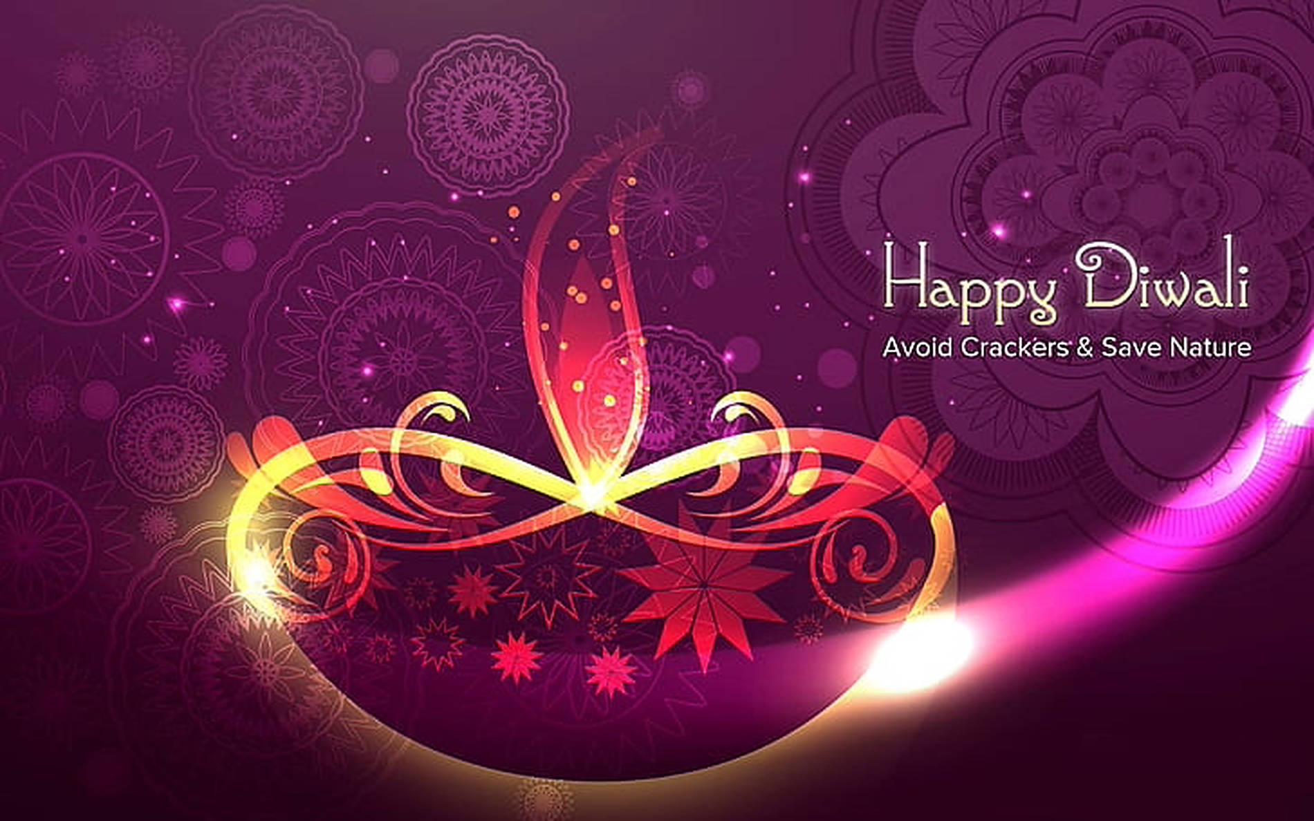 Diwali Floral Poster Background