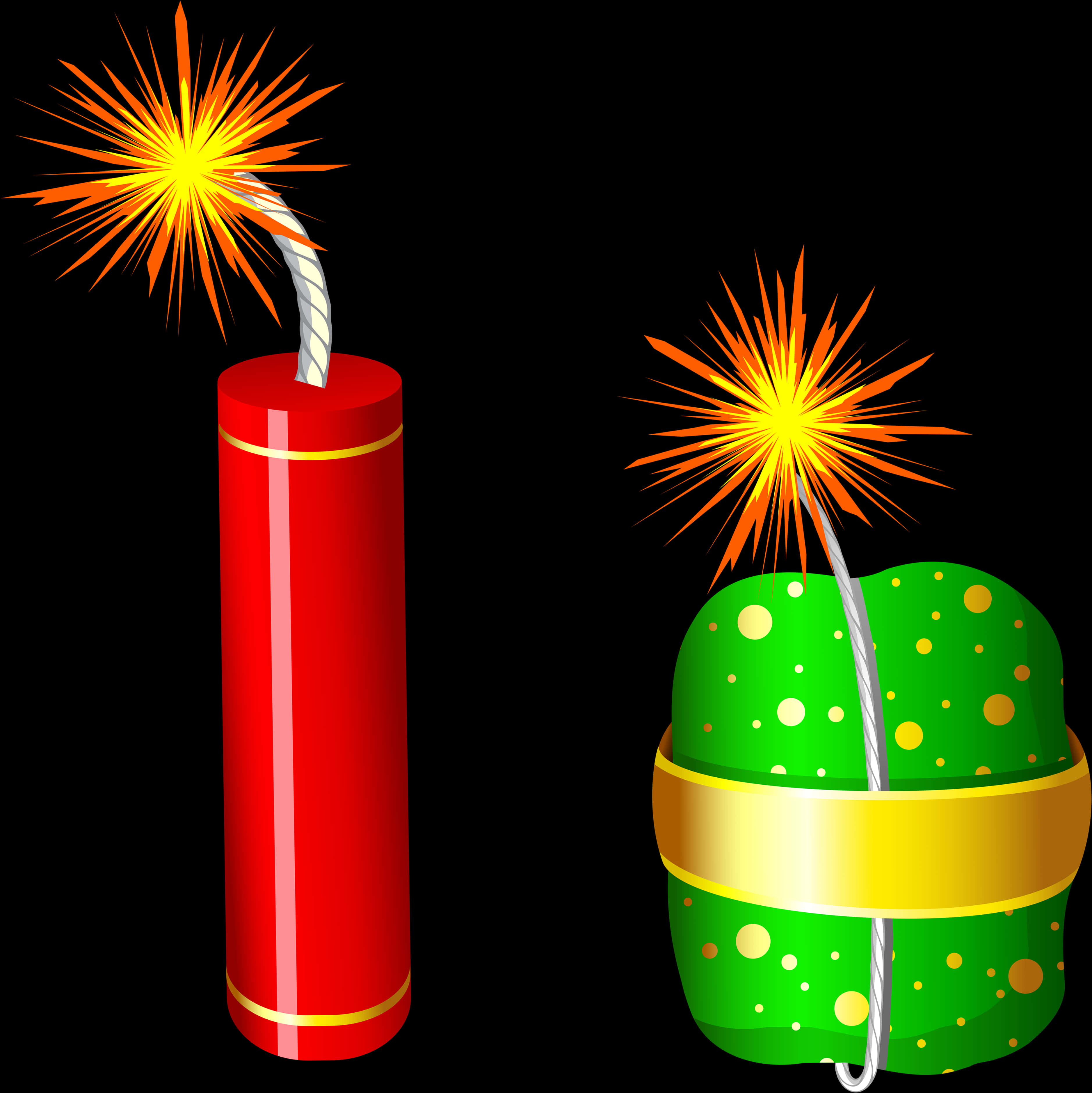 Diwali_ Firecrackers_ Vector_ Graphic PNG