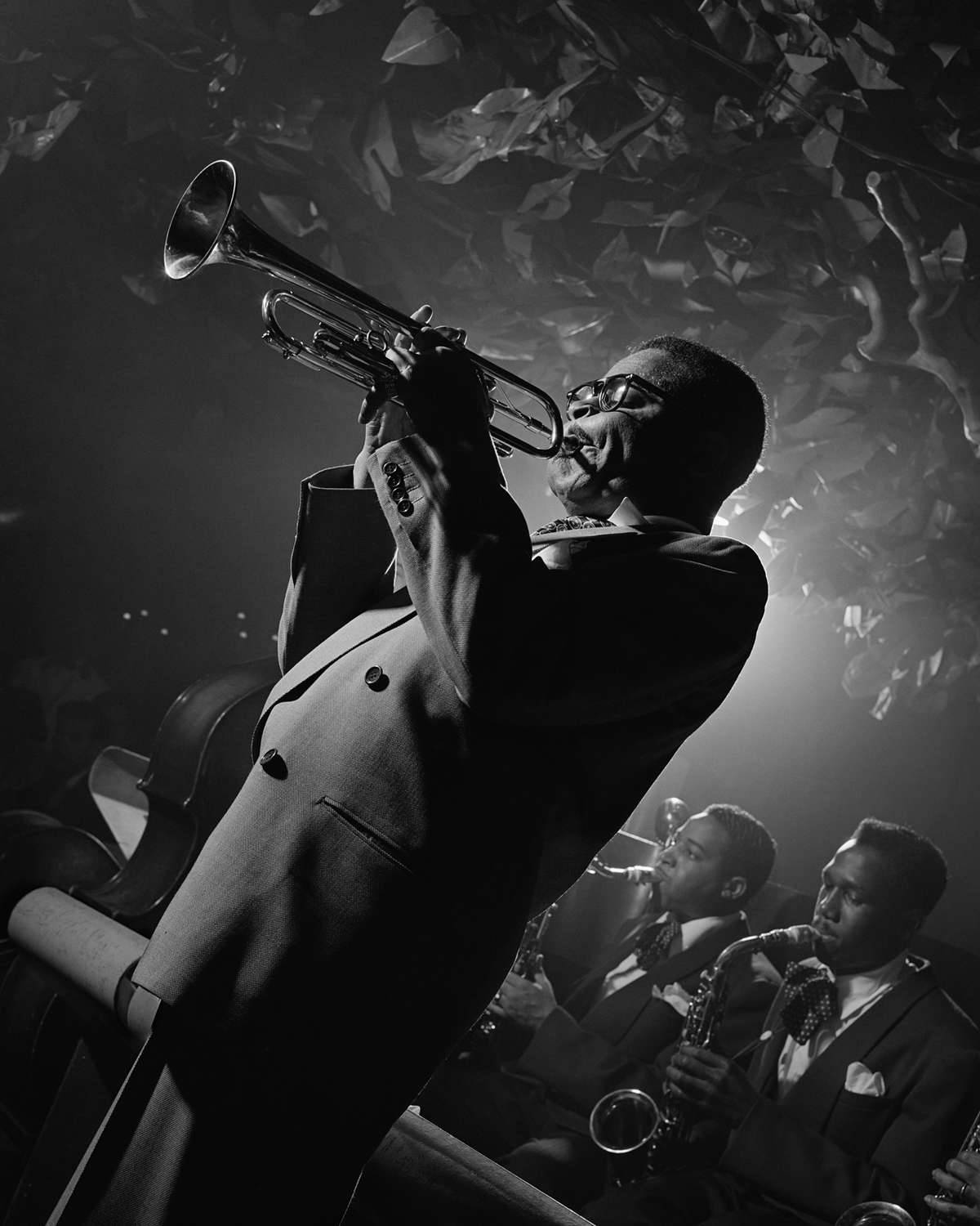 Dizzy Gillespie spiller trompet Wallpaper