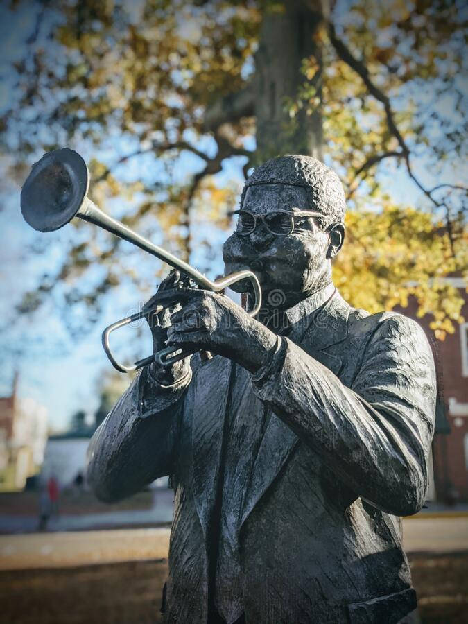 Statuen af Dizzy Gillespie i South Carolina Wallpaper