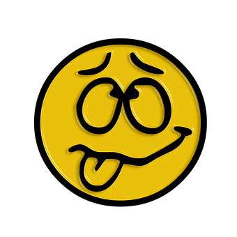 Dizzy Yellow Smiley Face PNG