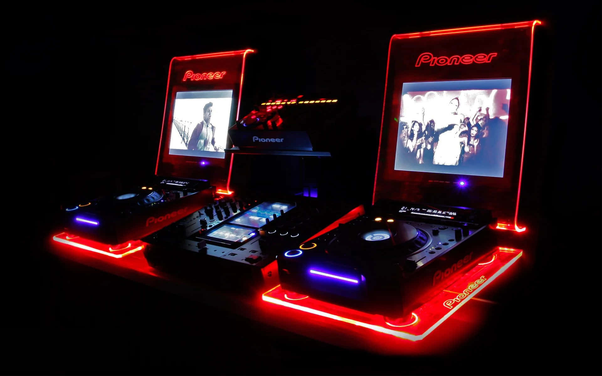 Dj Booth Video Turntable Set Picture