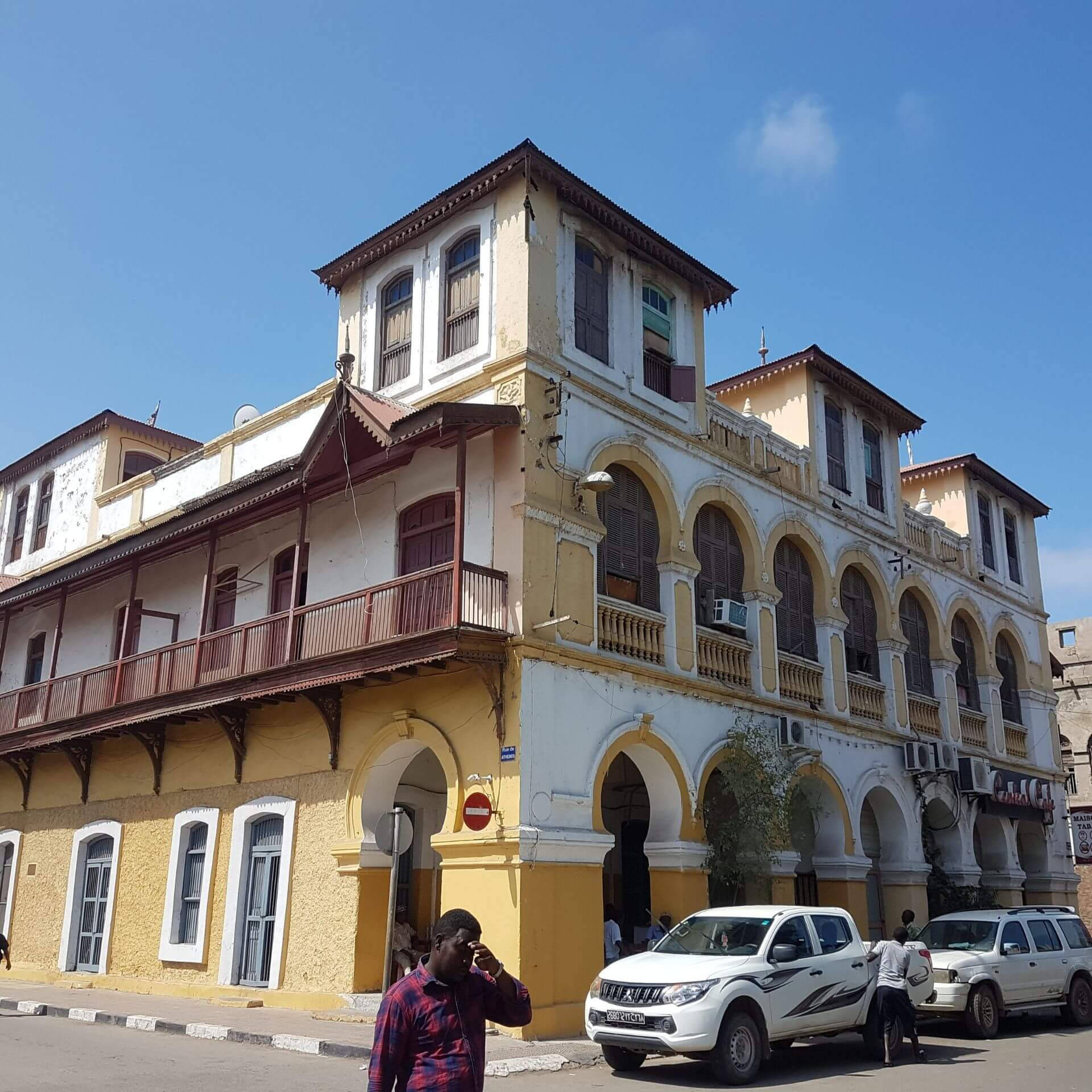 Djibouti Parkering Plads Menelik Undergrunge Løb Wallpaper