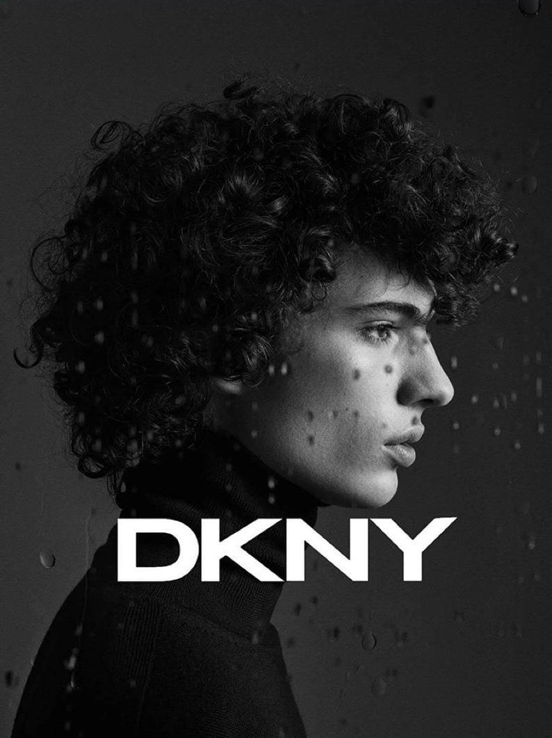 Download B&W DKNY Logo Banner Wallpaper