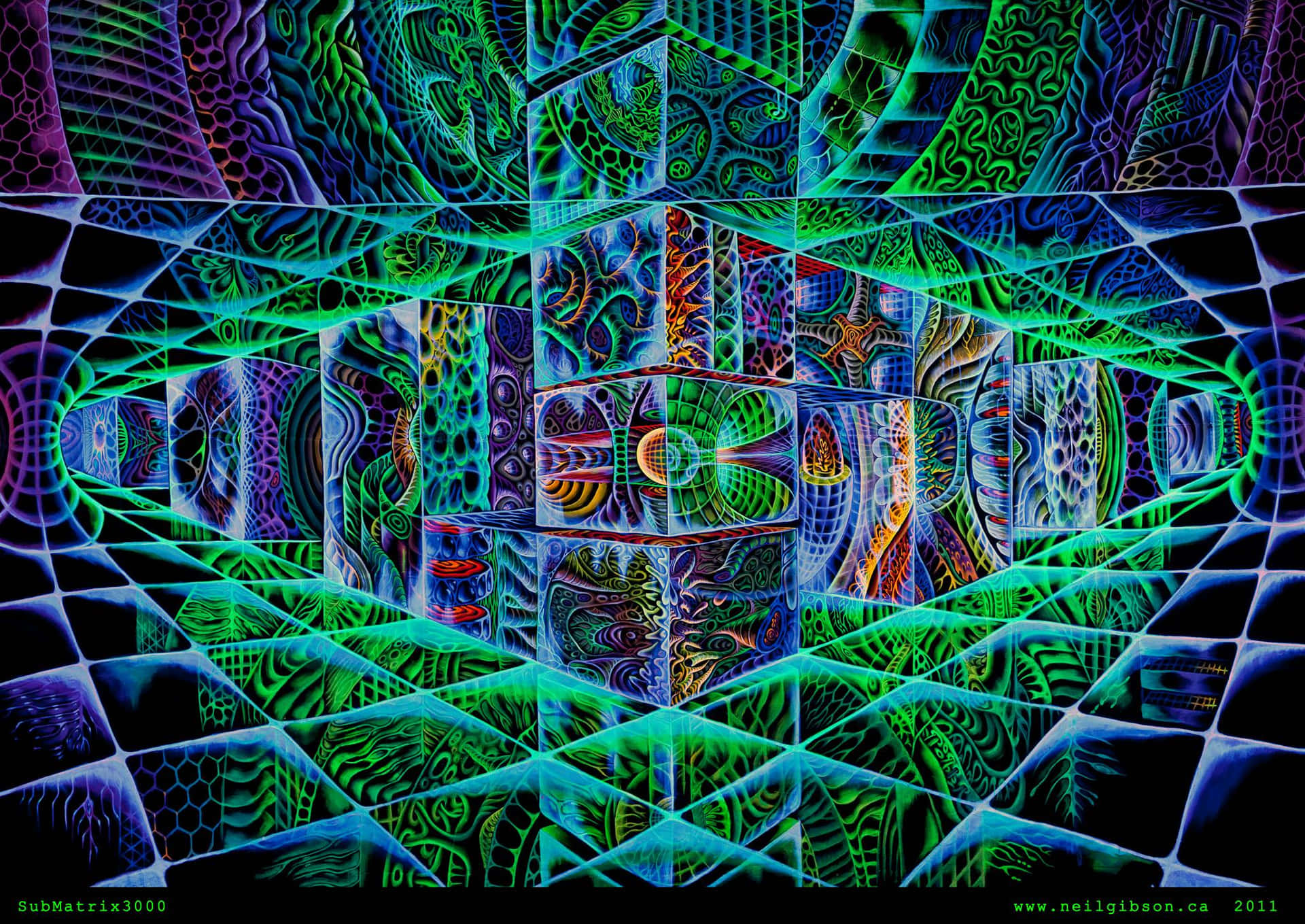 Traveling to different dimensions with DMT Wallpaper