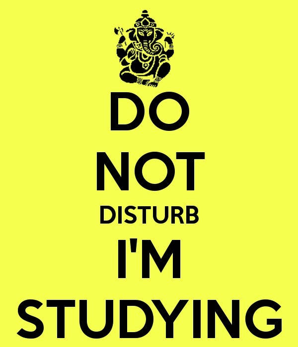 Do Not Disturb I'm Studying Wallpaper