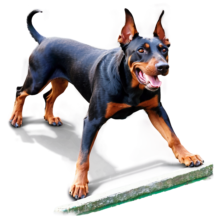 Doberman In Action Png 97 PNG