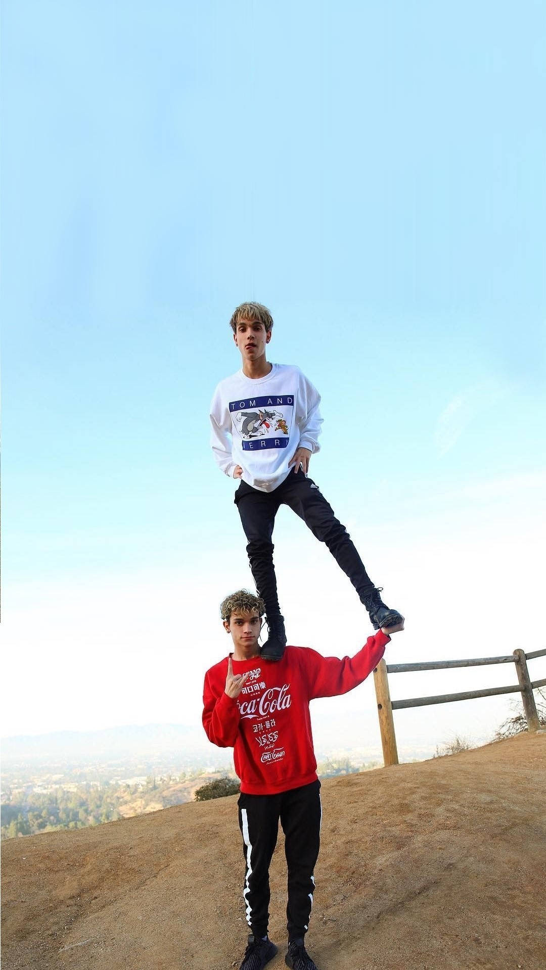 Dobre Brothers Twins Up The Hill Wallpaper
