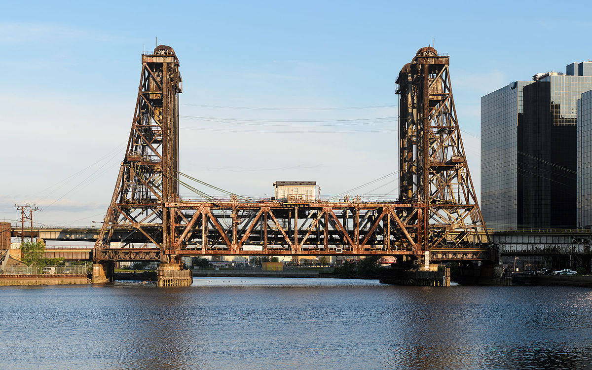 Dockbrücke In Newark, New Jersey. Wallpaper