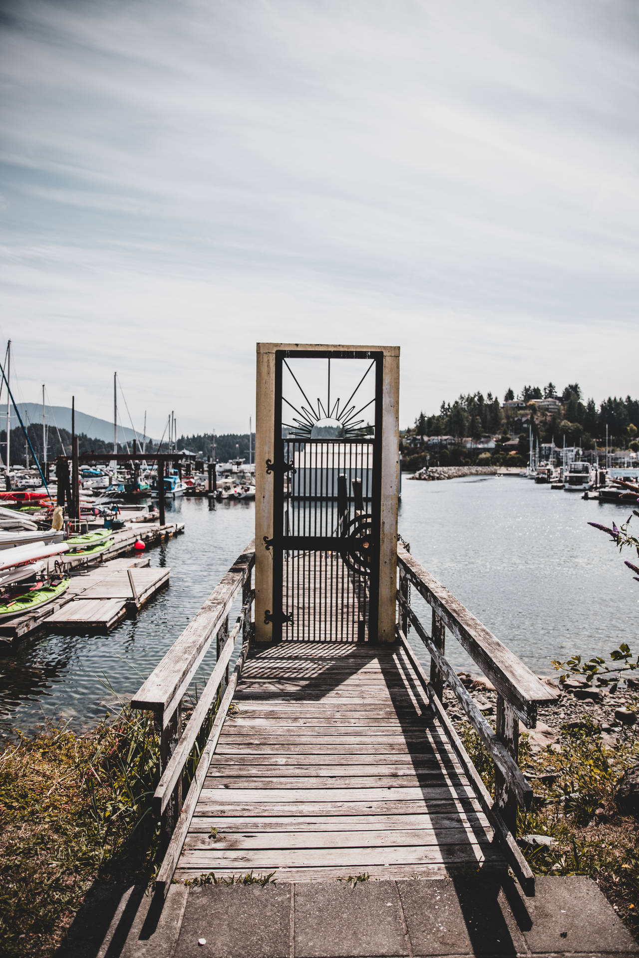 Dock Gate In Canada Iphone Wallpaper