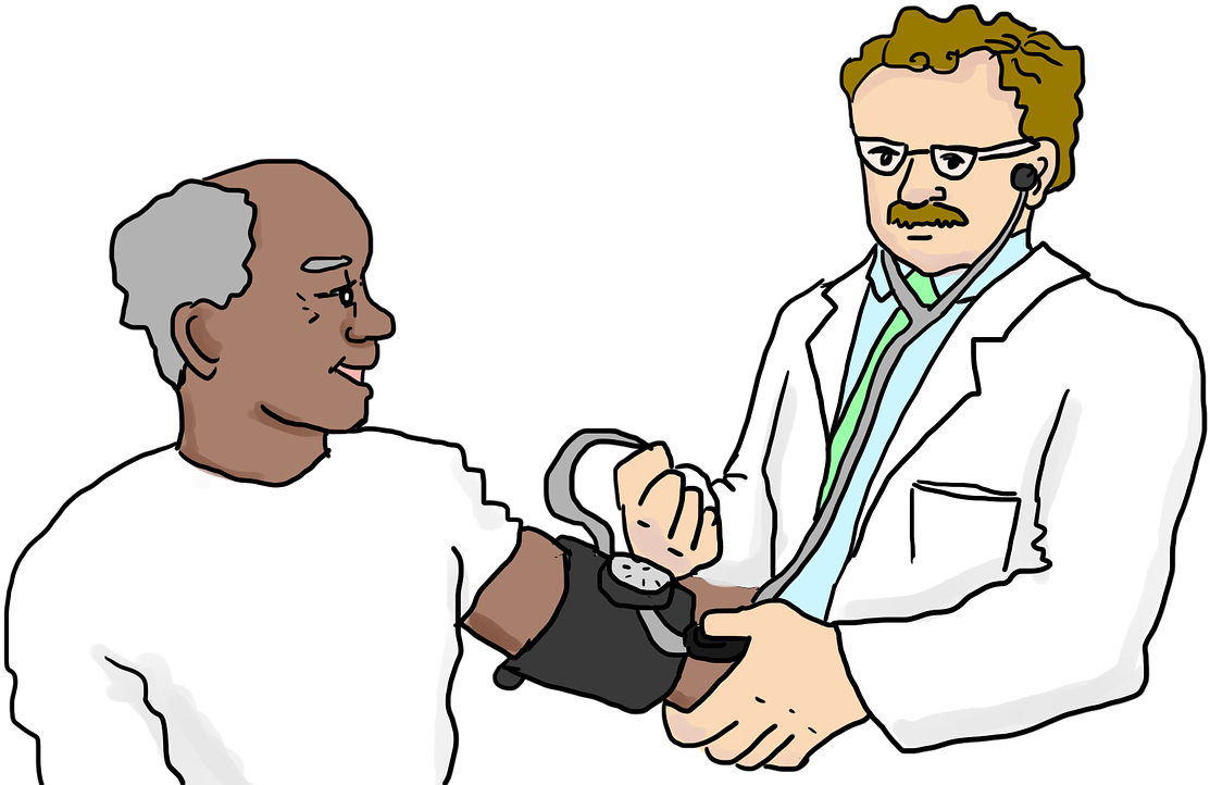 Doctor Checking Patient Blood Pressure PNG