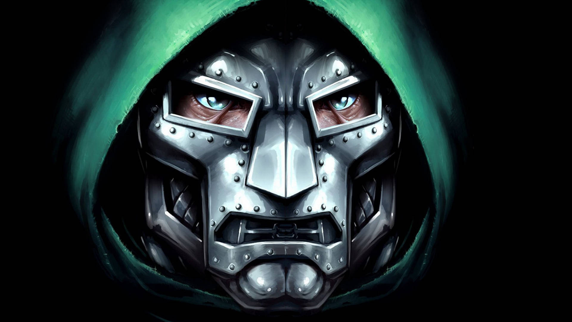 Máscarade Doctor Doom En Primer Plano Fondo de pantalla