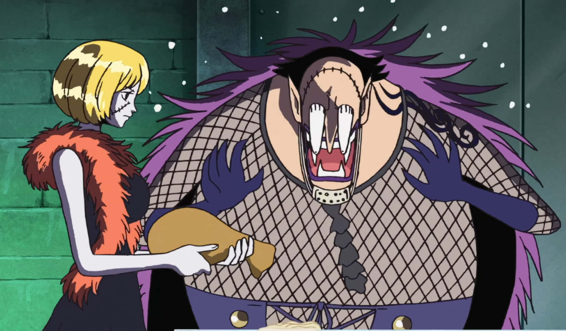 Doctor Hogback En Assistent One Piece Anime Achtergrond