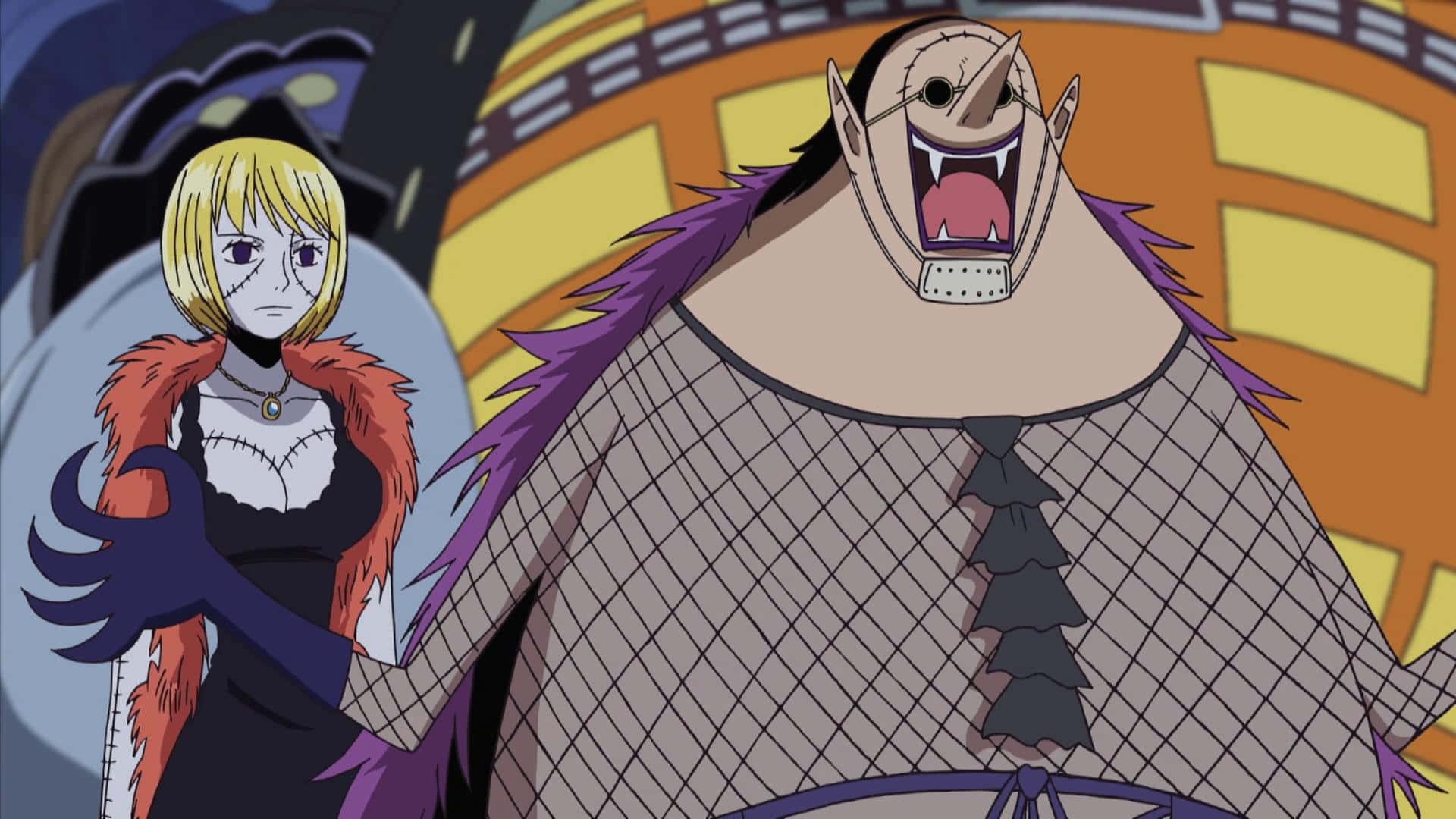 Doctor Hogback En Assistent One Piece Anime Achtergrond