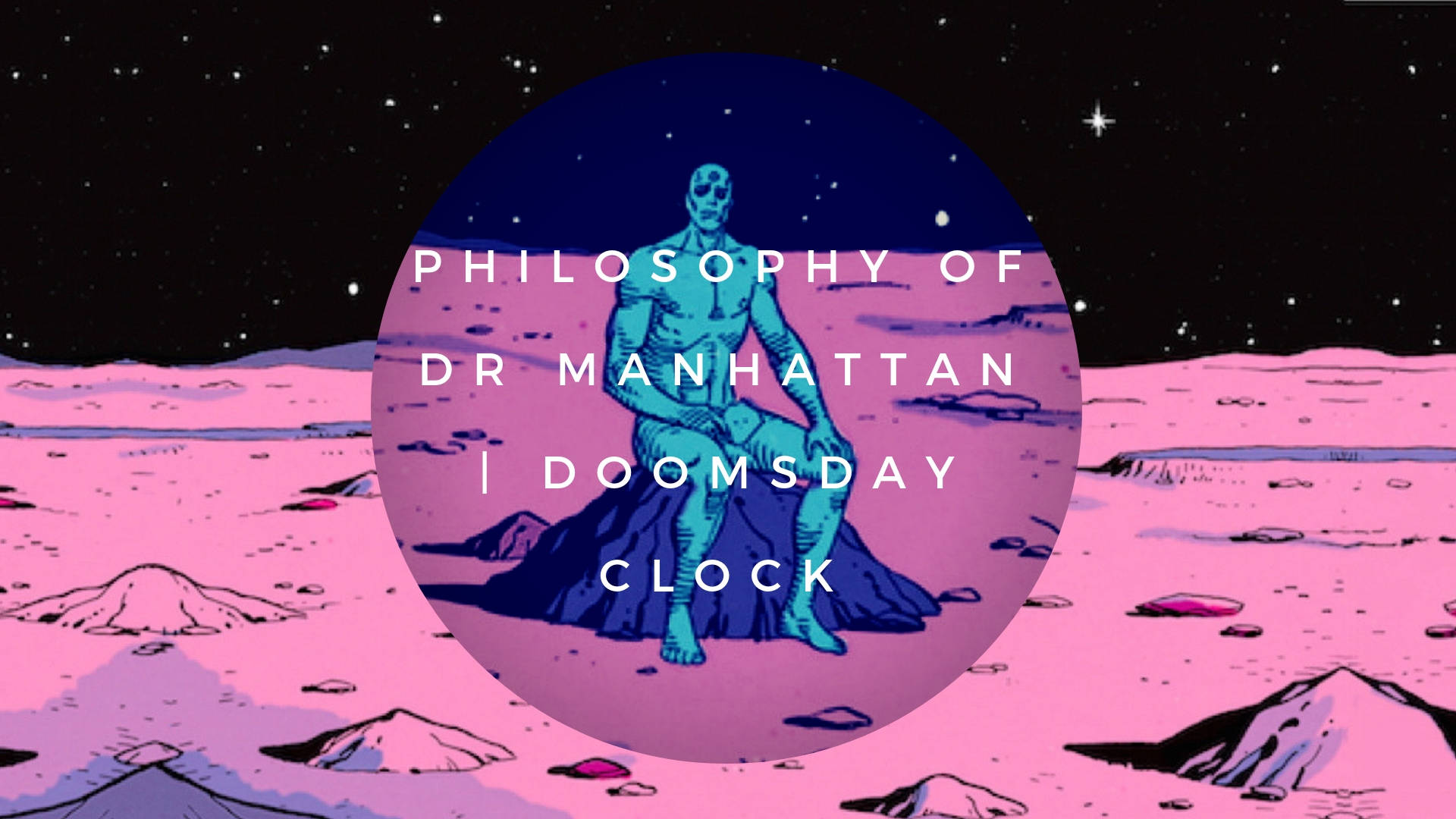 Doktormanhattans Filosofi Doomsday Clock. Wallpaper