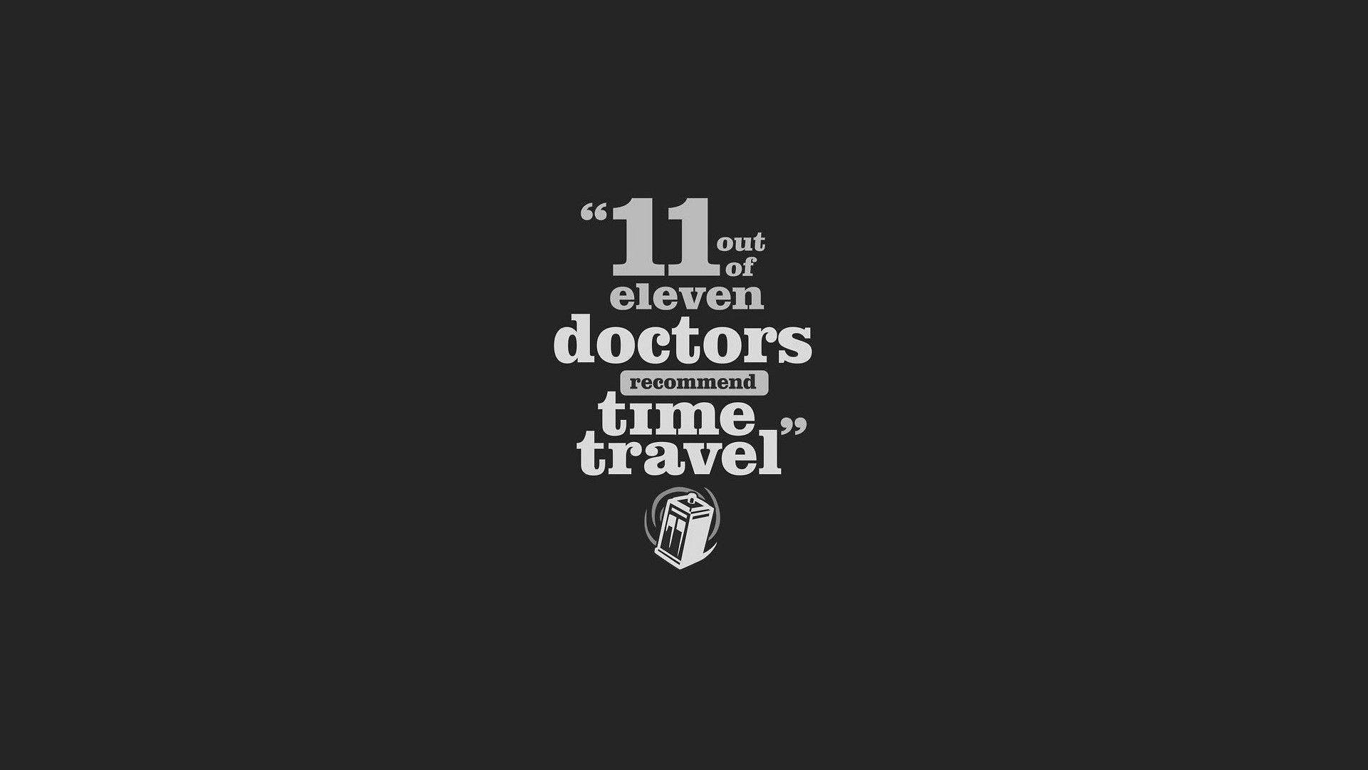 Doctor Motivation Time Travel Wallpaper
