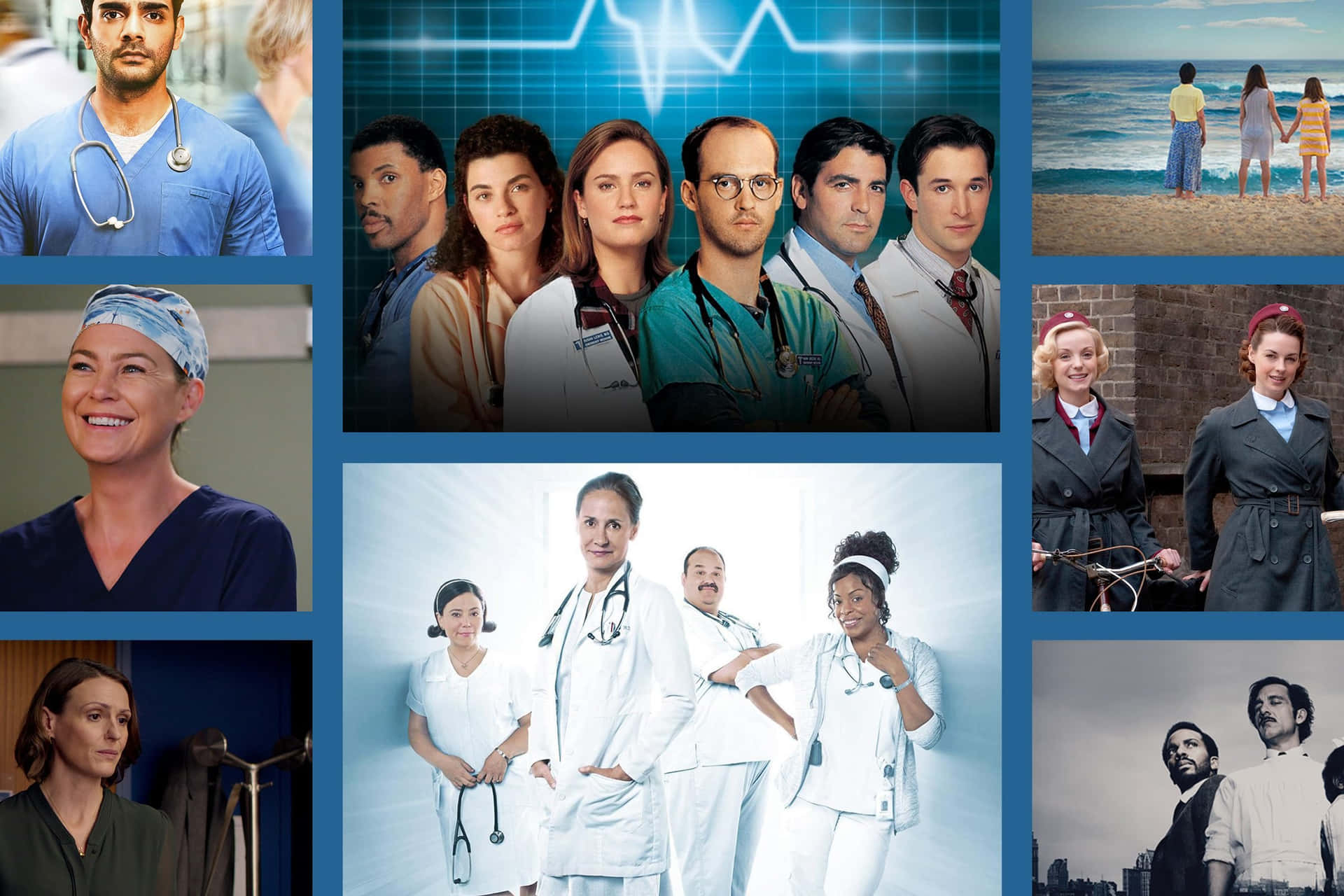 A Collage Of Pictures Of People In Medical Uniforms