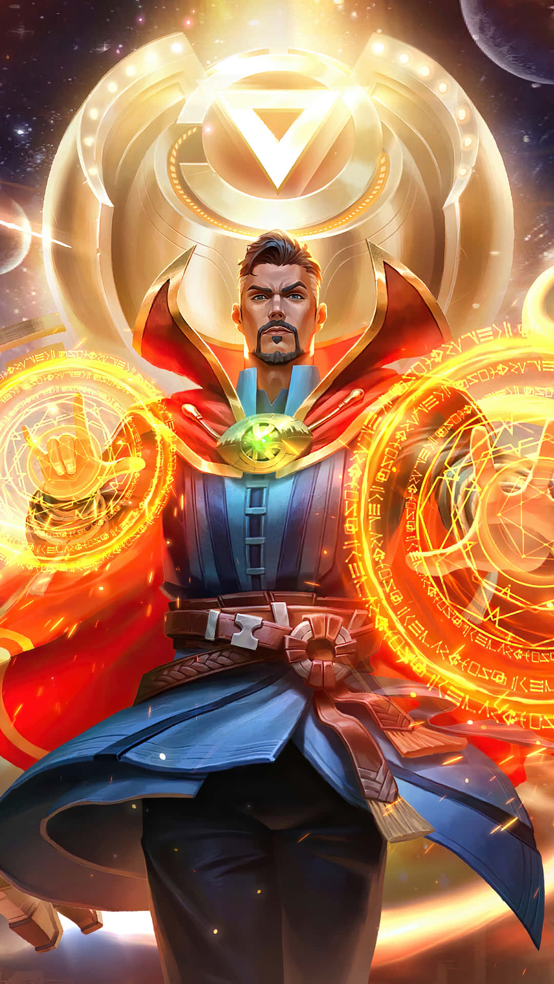 Stephen Strange a.k.a Doctor Strange, useing his supernatural powers to protect the world