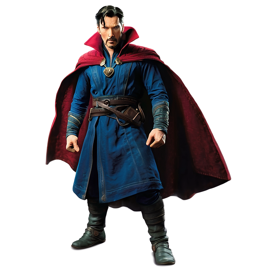 Download Doctor Strange In Battle Stance Png Nbi | Wallpapers.com