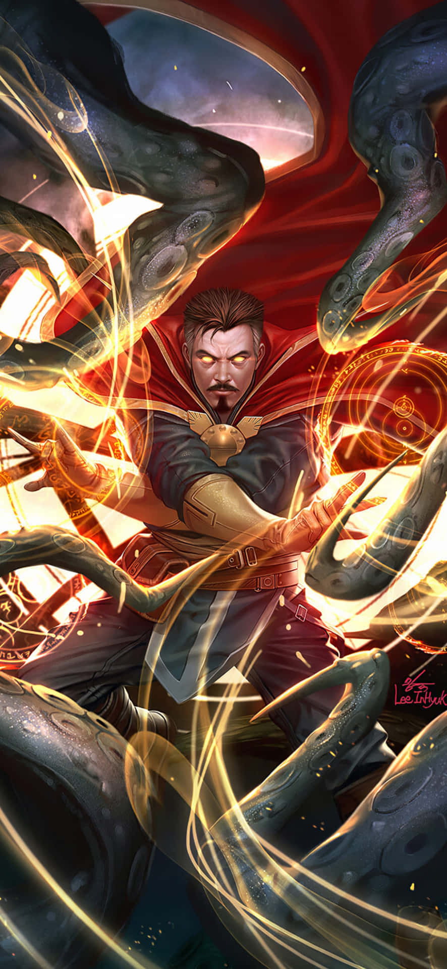 Get your hands on the marvel-ous Doctor Strange Iphone! Wallpaper