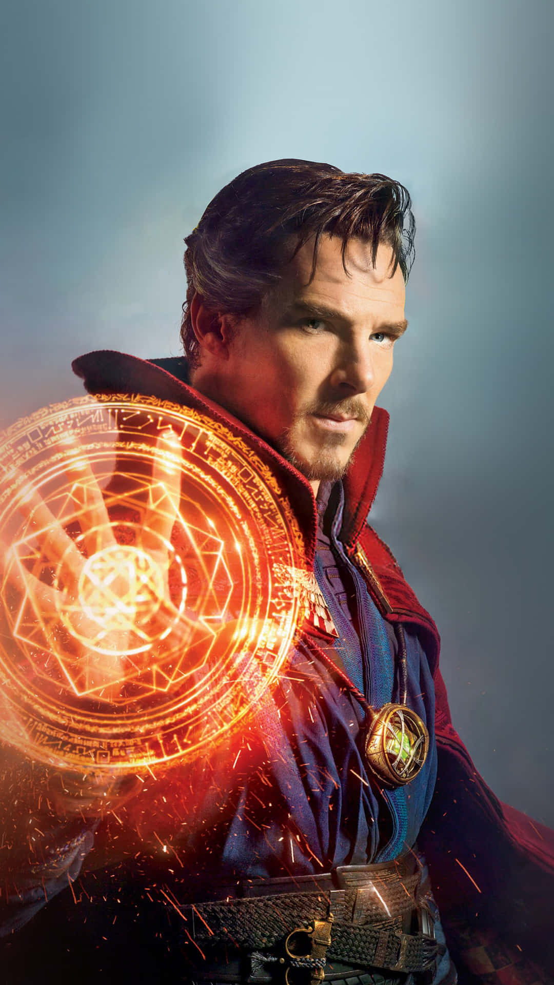 Doctor Strange Uses His Powers On An Iphone Wallpaper