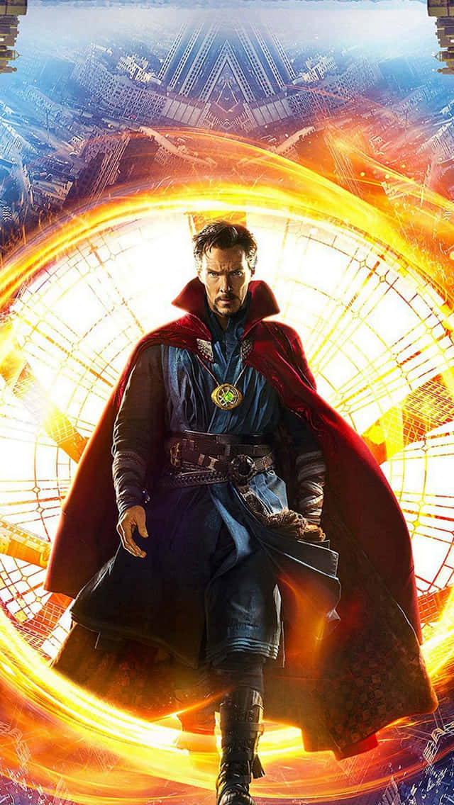 Unlock the power of the mystic arts with Doctor Strange on your iPhone Wallpaper