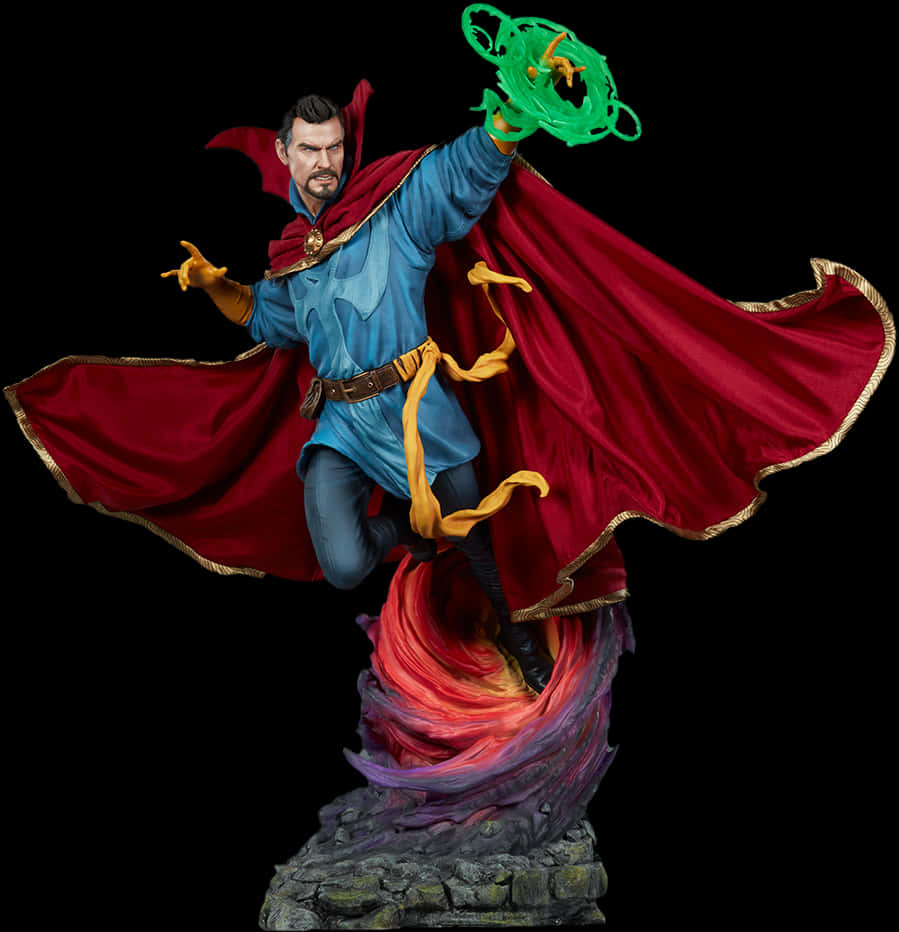 Doctor Strange Magic Casting Statue PNG
