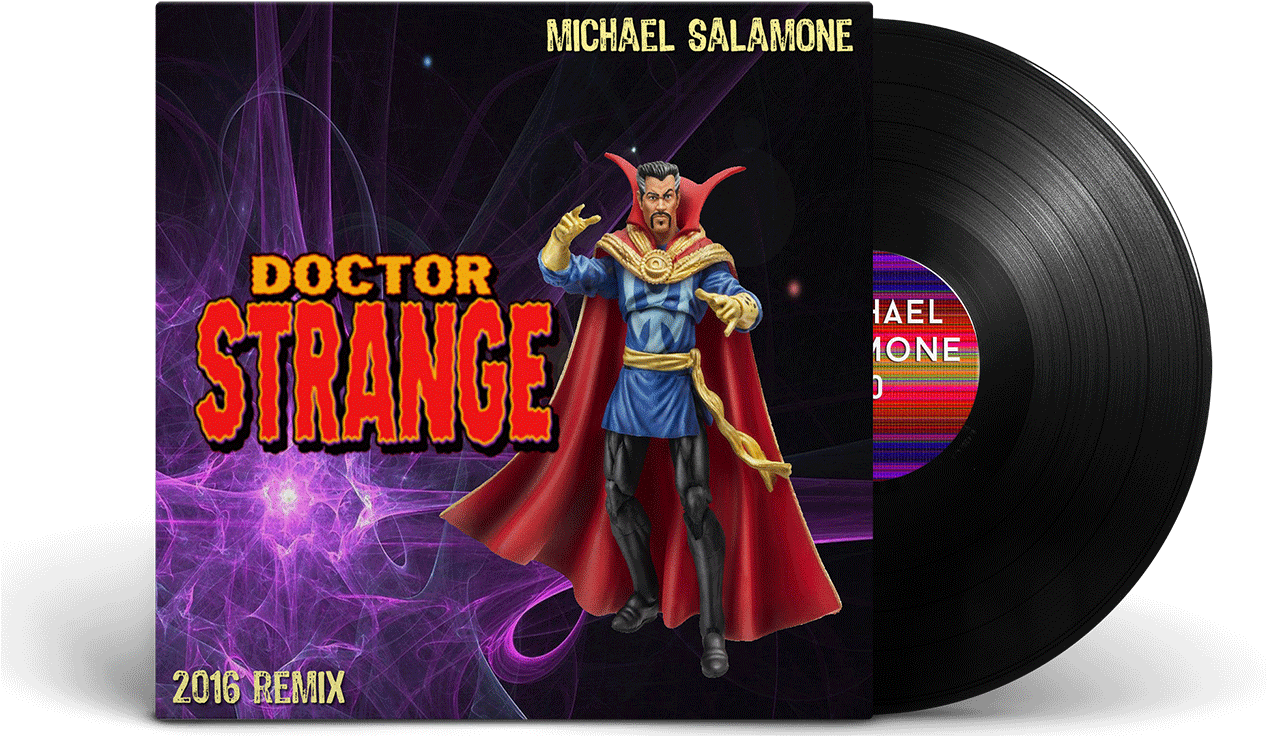 Doctor Strange2016 Remix Vinyl Album Cover PNG