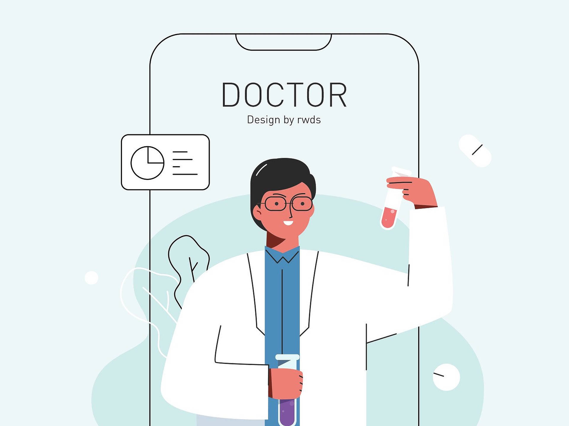 Arztvektor-illustration Wallpaper