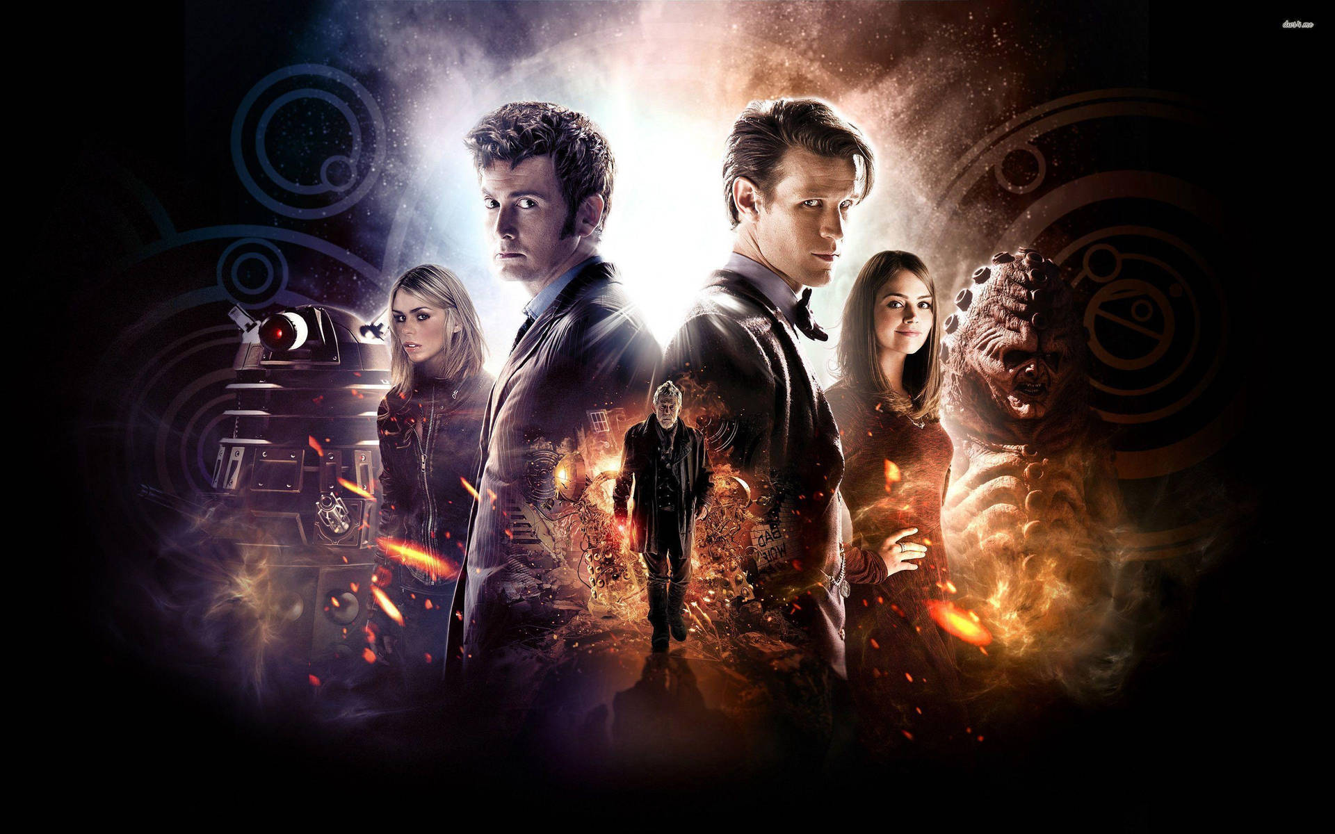 Doctor Who Adventure Collage Wallpaper