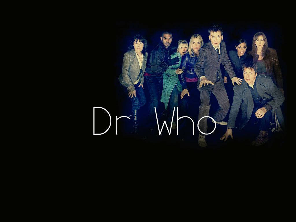 Semagin Med Doctor Who-skådespelarna På Dator- Eller Mobilskärmen. Wallpaper