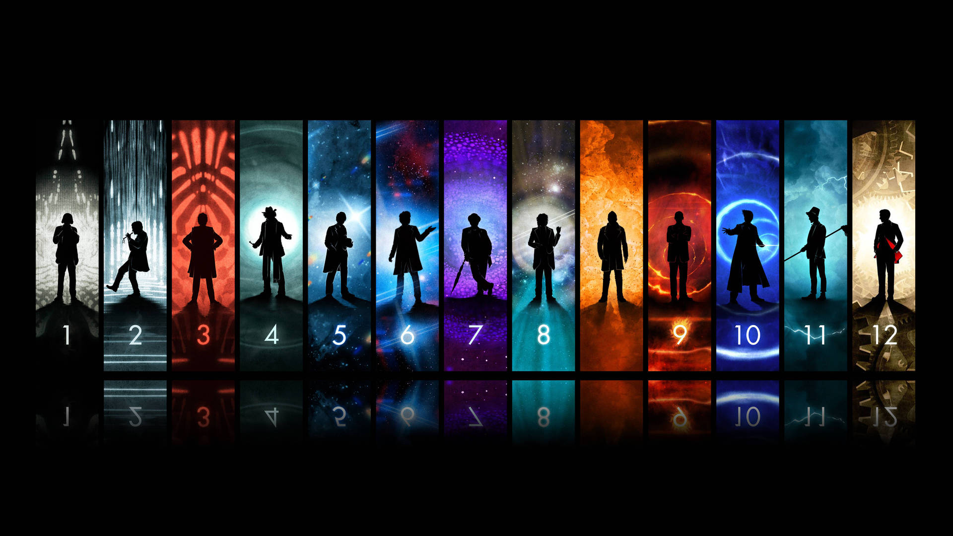 Collagede Doctor Who Para Monitor. Fondo de pantalla