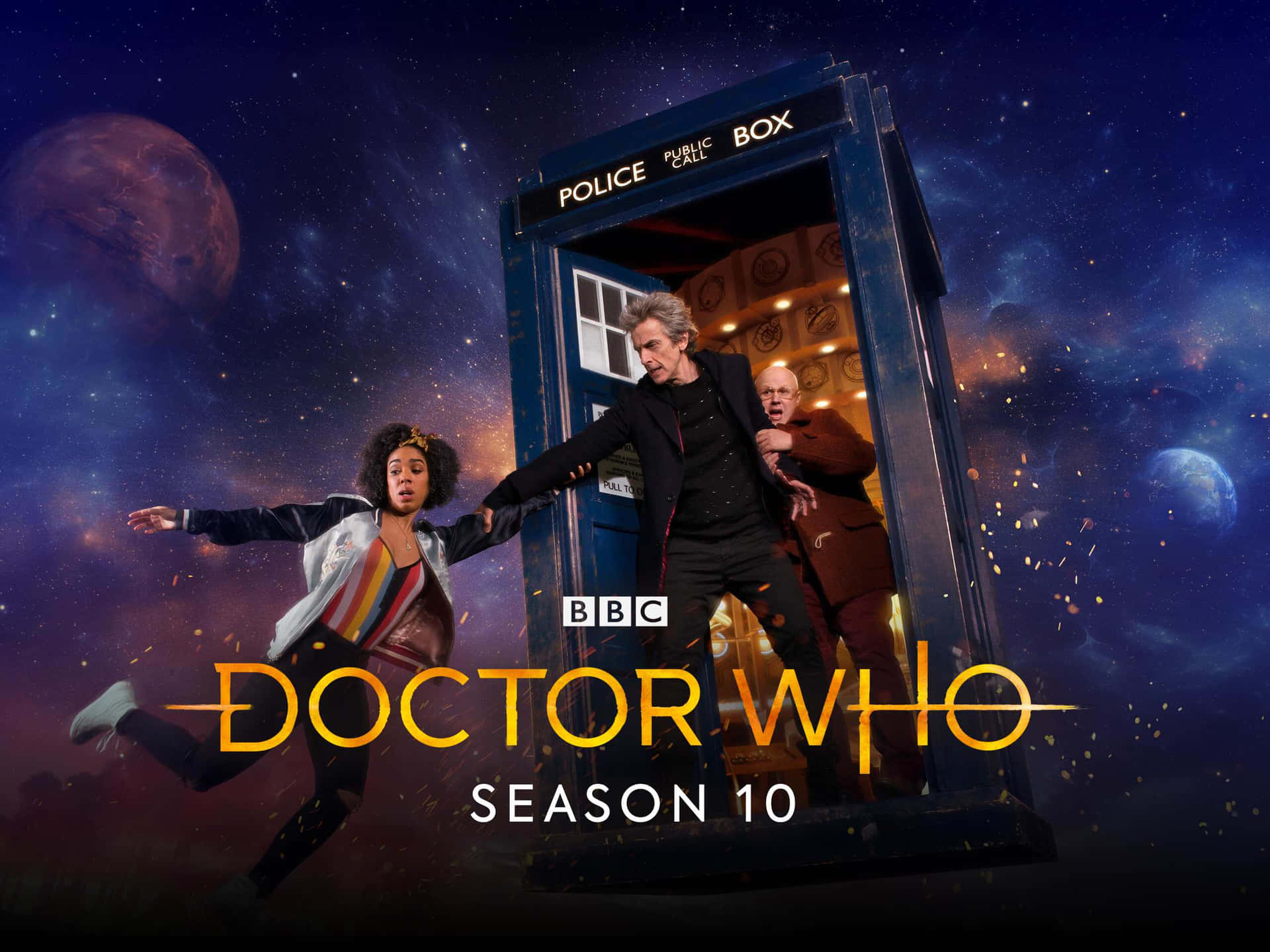 Doctor Who Seizoen 10 Promotionele Kunst Achtergrond