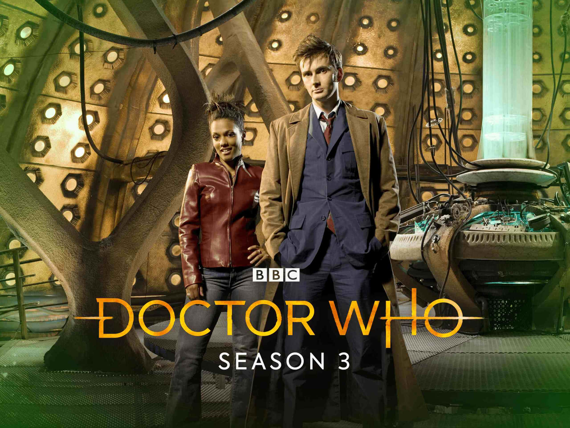 Doctor Who Seizoen 3 Promotionele Poster Achtergrond