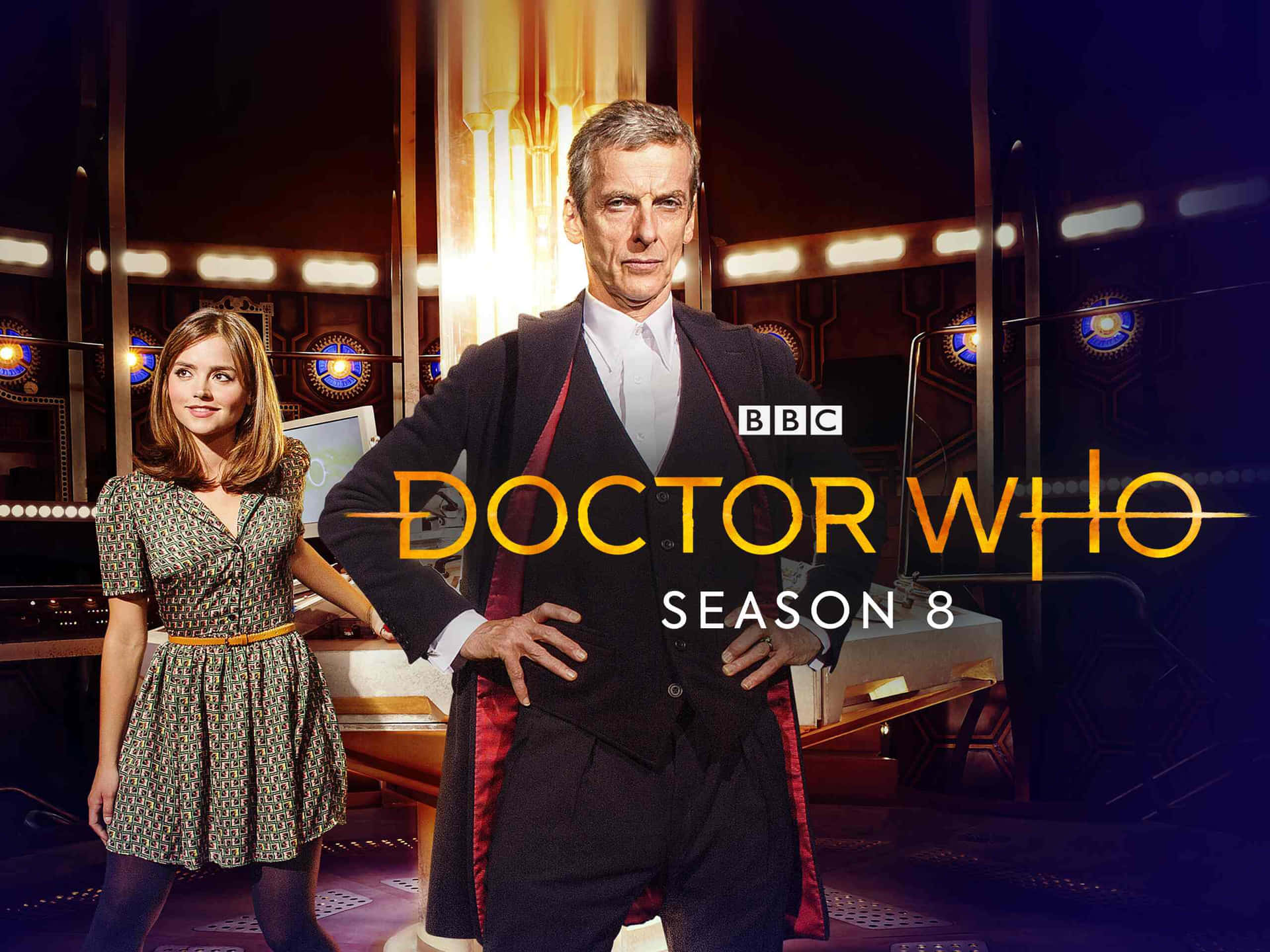 Doctor Who Seizoen 8 Promotionele Poster Achtergrond