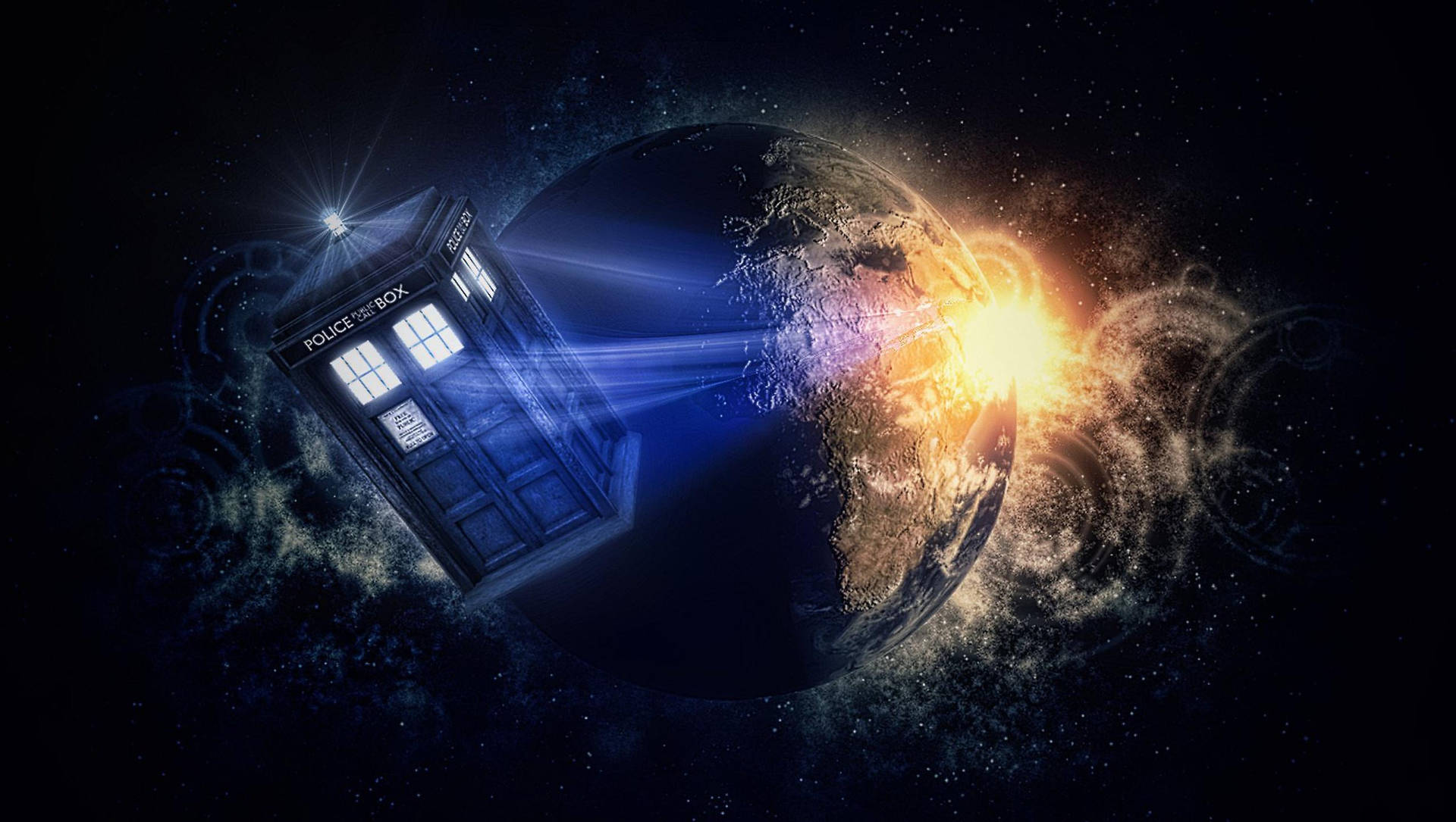 The TARDIS - Traveling through space and time with the Doctor! Wallpaper